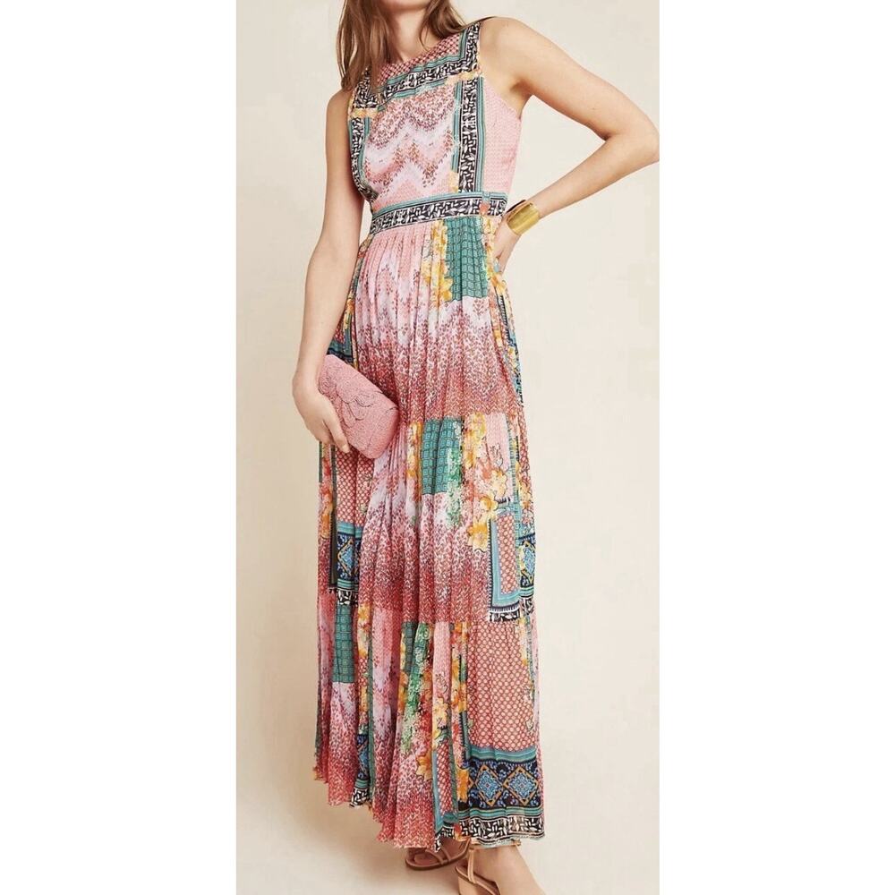 New Anthropologie Bhanuni by Jyoti Alessandra Maxi Dress size 8